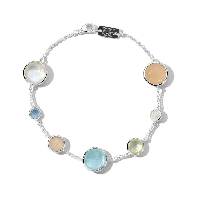 Bangles with peacock ore for iridescent glow -IPPOLITA Lollipop Link Bracelet in Calabria with Multi-Stone