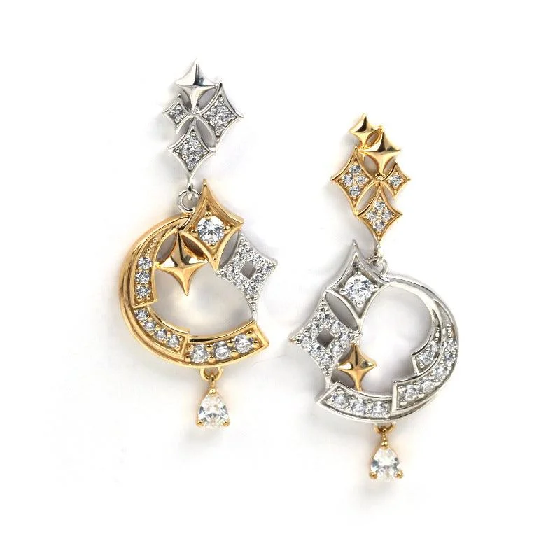 Luxury zircon female earrings