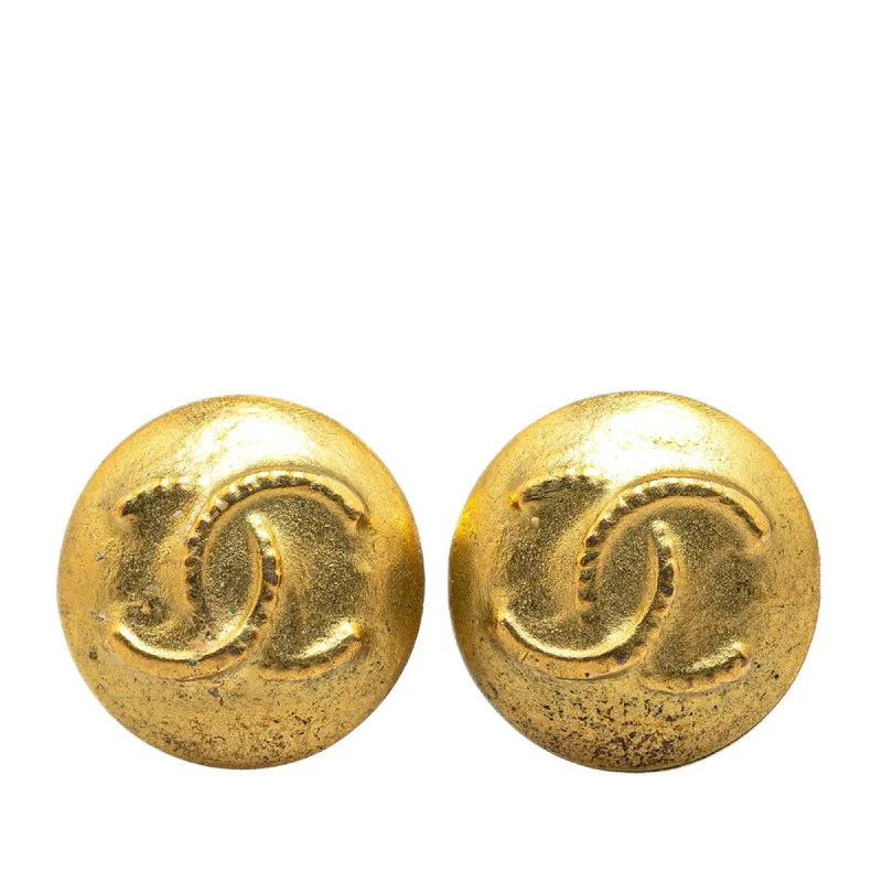 Drop Earrings for School Uniform -Chanel   Plating Clip Earrings (Pre-Owned)