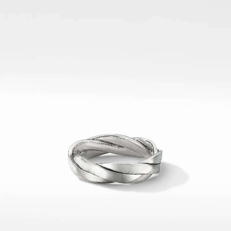 Rings with floral halo diamond arrangements -David Yurman   Ring in Sterling Silver