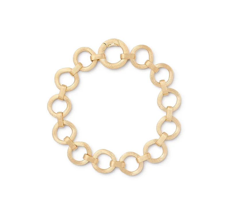 Bracelets with engraved constellations for stargazers -Marco Bicego Jaipur Yellow Gold Circle Link Bracelet