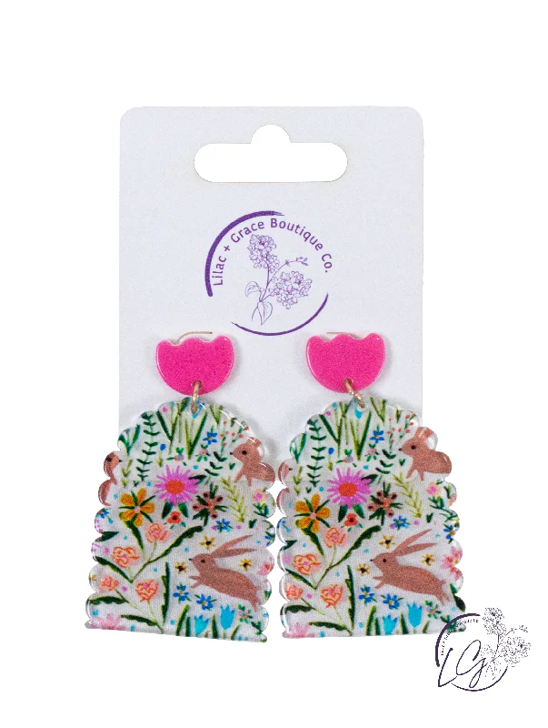 Maximalist Drop Earrings for Bling -Springtime Bloom Earrings