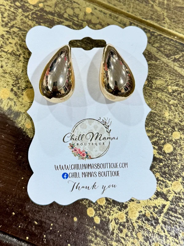 Drop Earrings with Polished Shine -Tear Drop Elegance Earrings