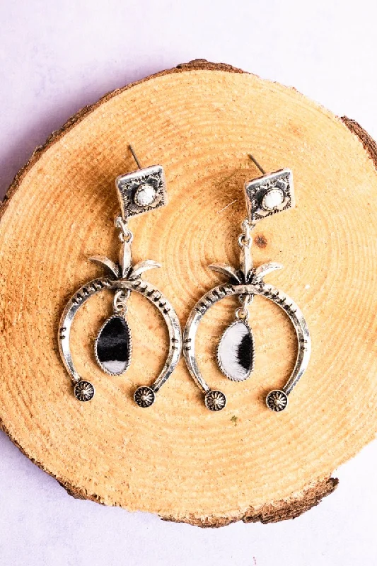 Drop Earrings with Abstract Designs -SALE! Howlite Catori Earrings