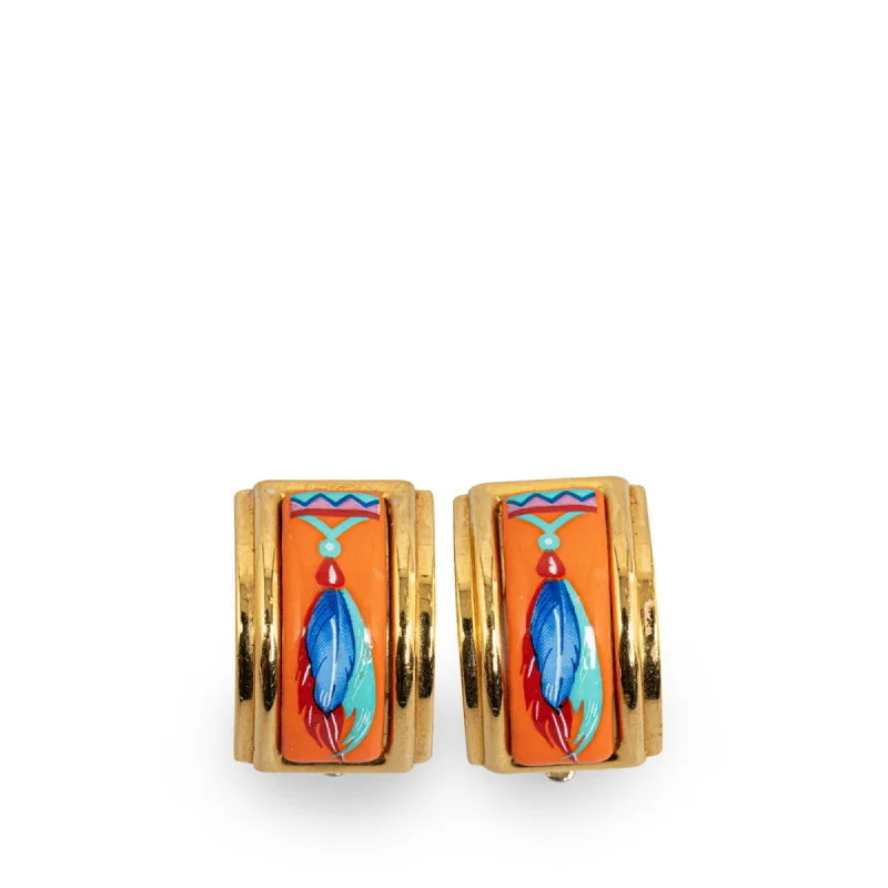 Drop Earrings for Wedding Ceremony -Hermes  Metal Clip Earrings