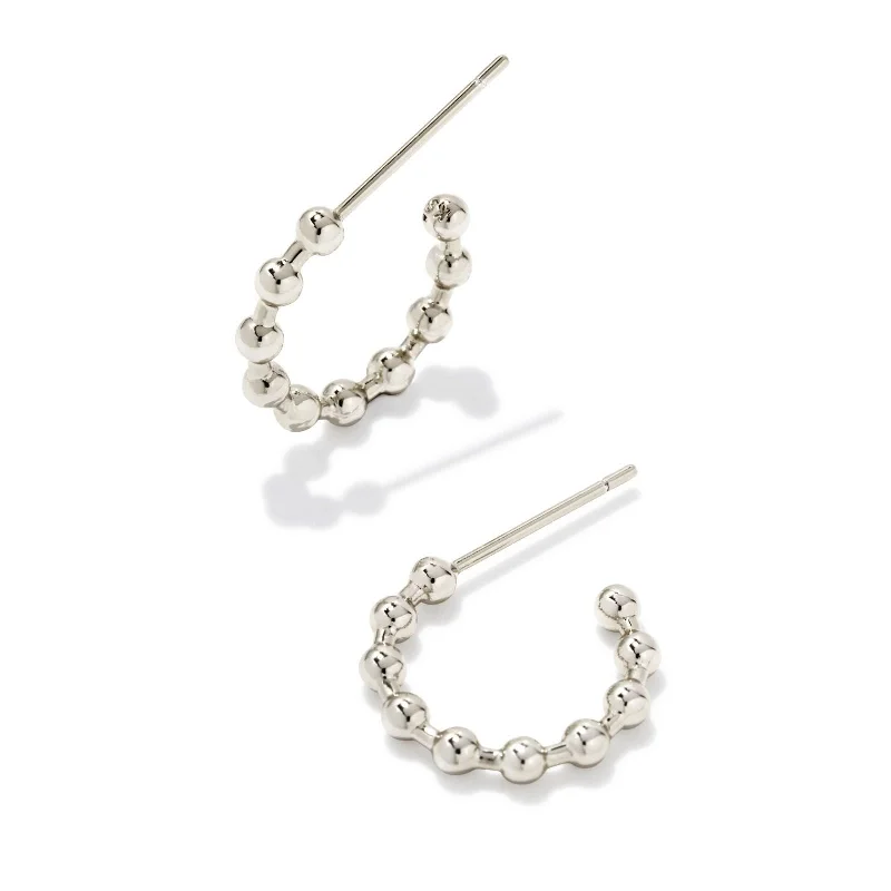 Beaded Drop Earrings for Party -Kendra Scott | Oliver Silver Huggie Earrings