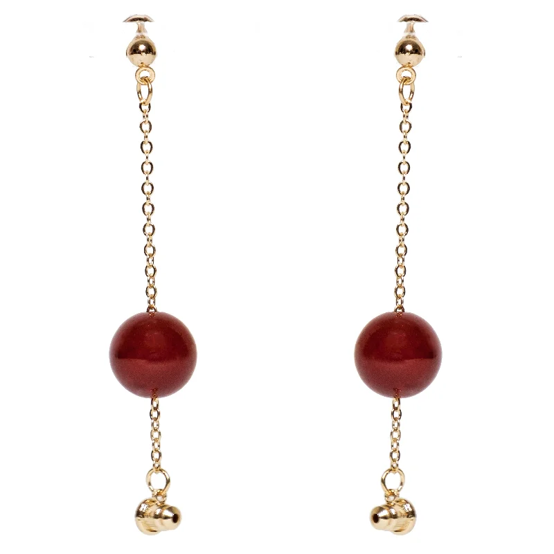 Drop Earrings with Polished Shine -Chokore Dangling Rose Earrings