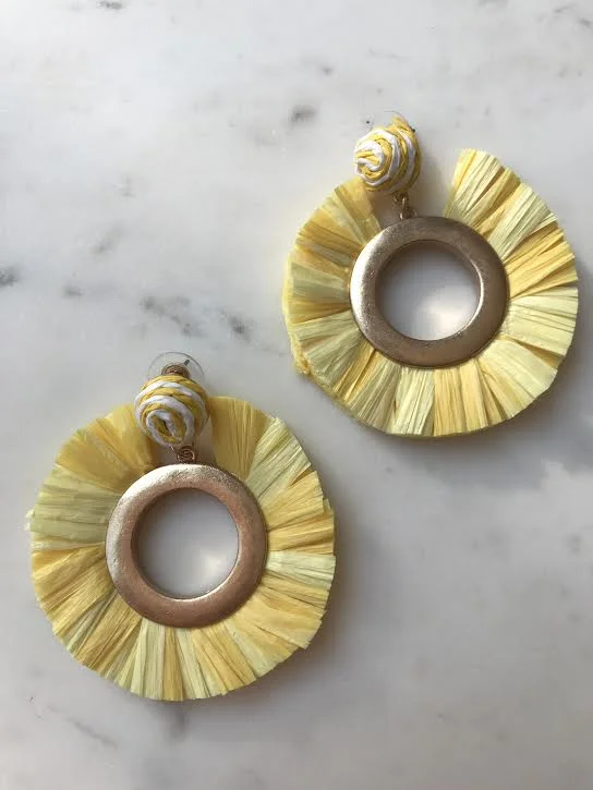 Round Drop Earrings for Classic -Karly Limoncello Earrings