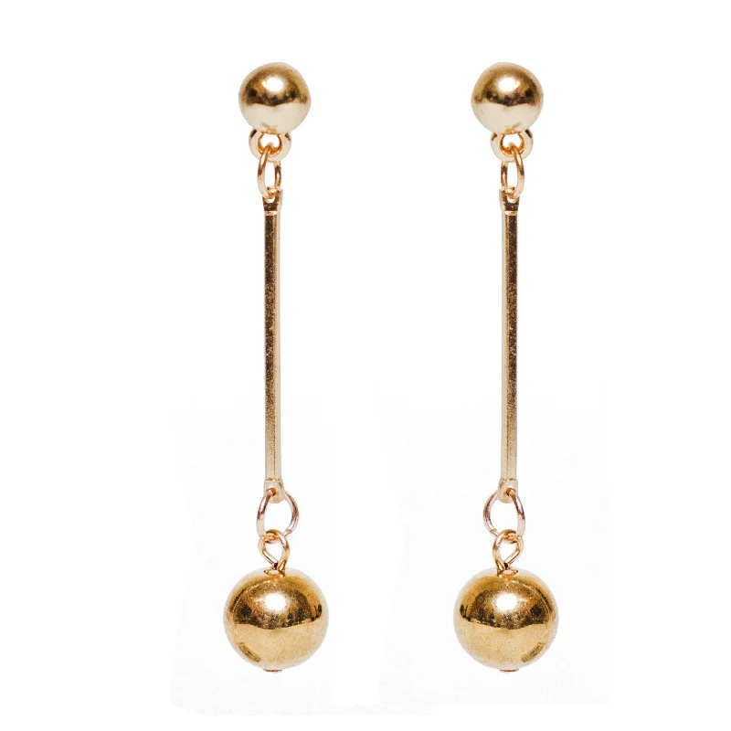 Drop Earrings for Prom Night -Chokore Golden Ball Drop Earrings