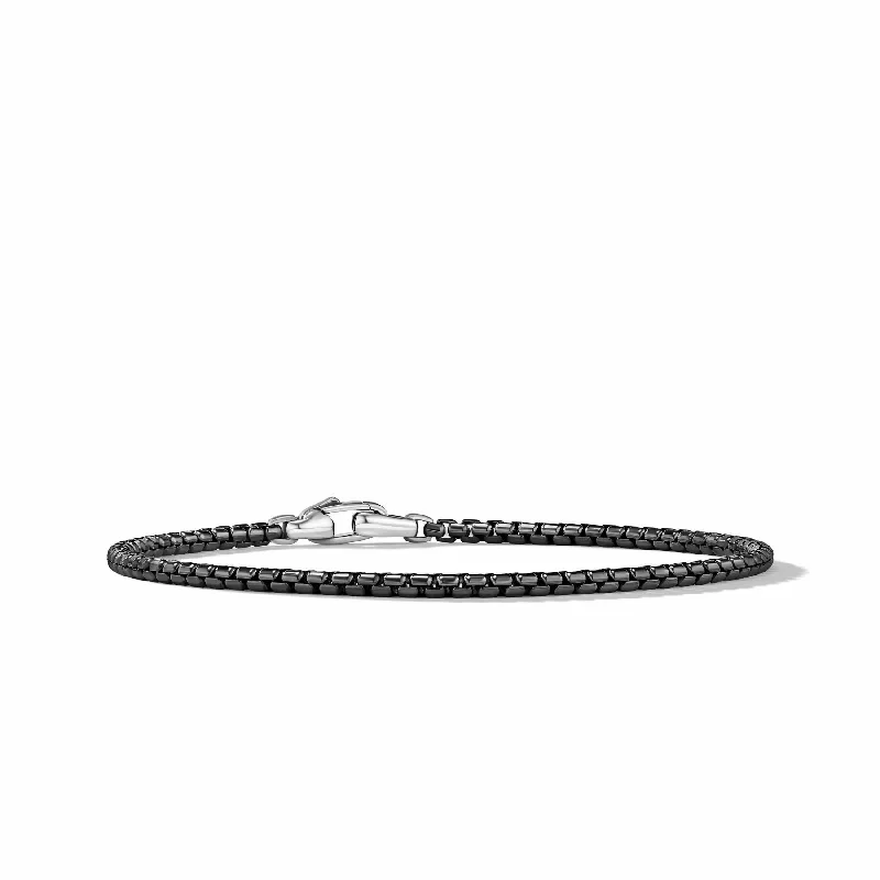 Bracelets with leather wrap for edgy look -David Yurman The Chain Collection Bracelet in Stainless Steel Combinations