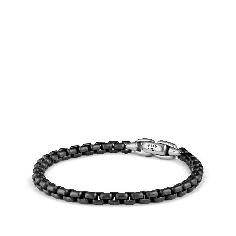 Bracelets with leather wrap for edgy look -David Yurman   Bracelet in Stainless Steel Combinations