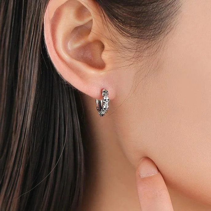 Waterproof Drop Earrings for Outdoor -Cool Dark Department Personality Earrings Female