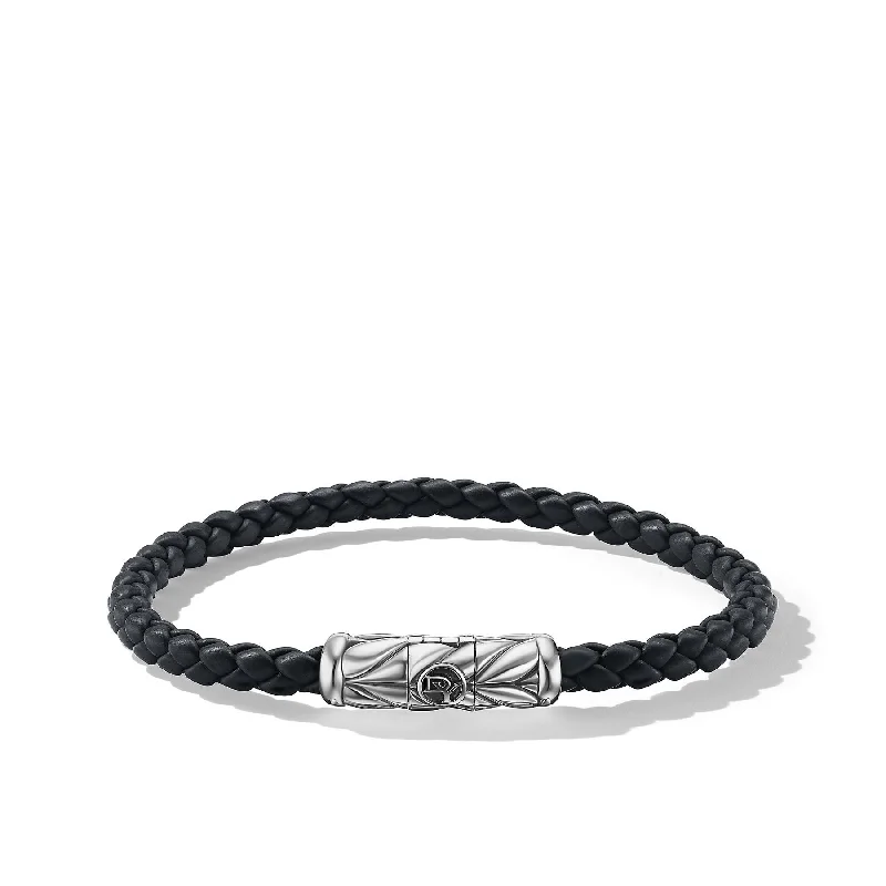 Bracelets with engraved constellations for stargazers -David Yurman The Chevron Collection Bracelet in Sterling Silver