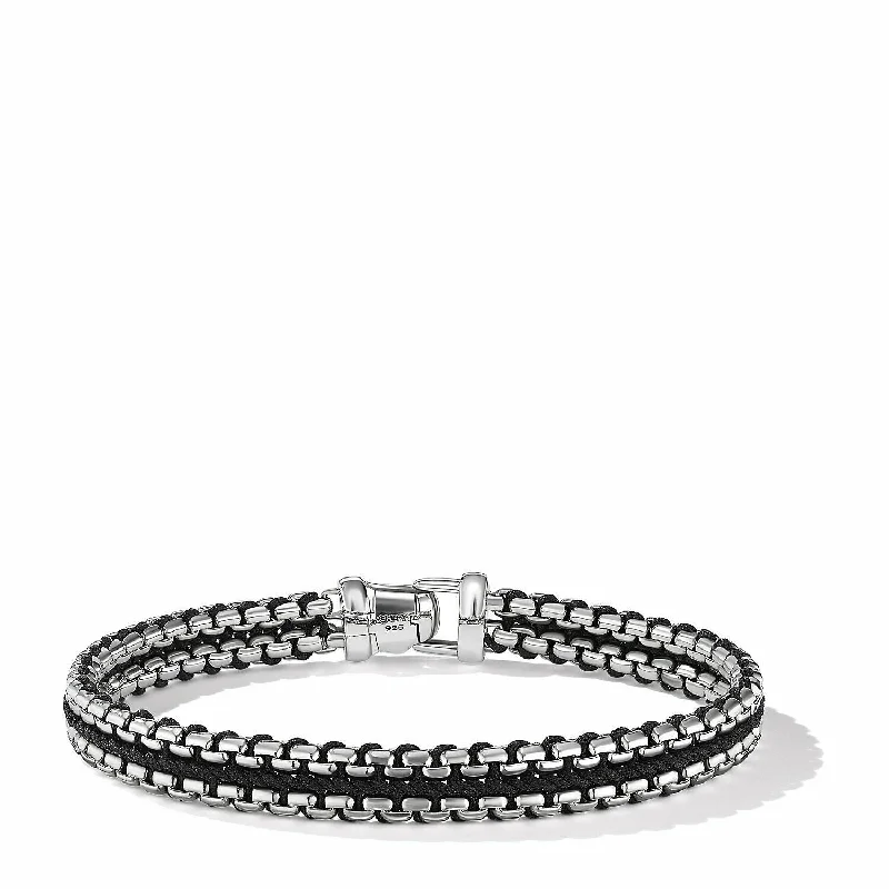 Bracelets with rough jade for natural calm -David Yurman The Chain Collection Bracelet in Sterling Silver