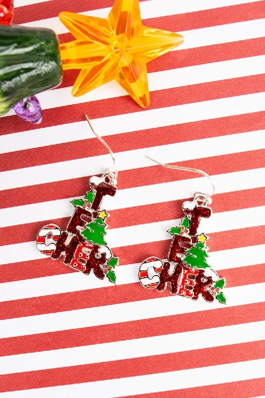 Bohemian Drop Earrings with Tassels -Holiday Teacher Glitter Enamel Earrings