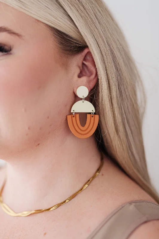 Leverback Drop Earrings for Comfort -Right On Time Earrings