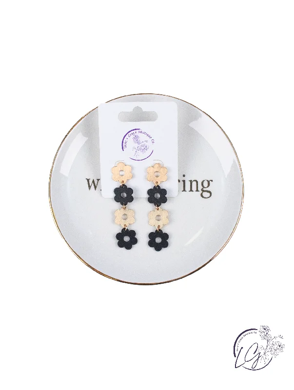 Drop Earrings for Formal Attire -Daisy Chain Earrings