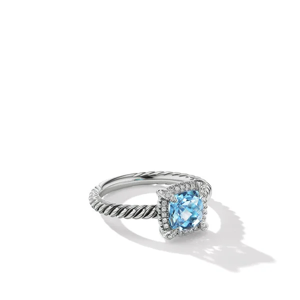 Rings with herkimer diamonds for raw clarity -David Yurman   Ring in Sterling Silver