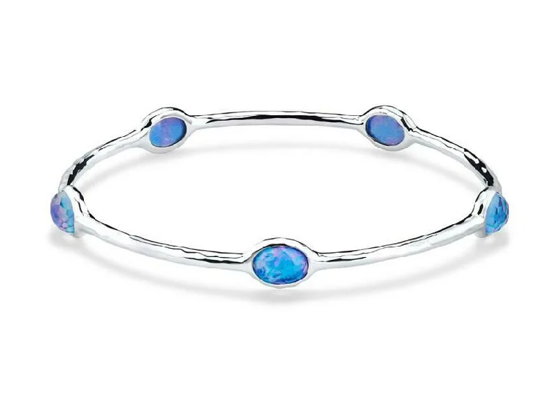 Bracelets with black diamond for bold edge -IPPOLITA Rock Candy 5-Stone Bangle Bracelet with Multi Stone