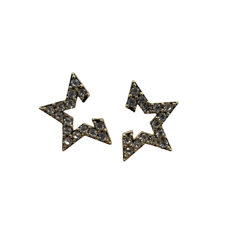 Leverback Drop Earrings for Comfort -Half Star earrings