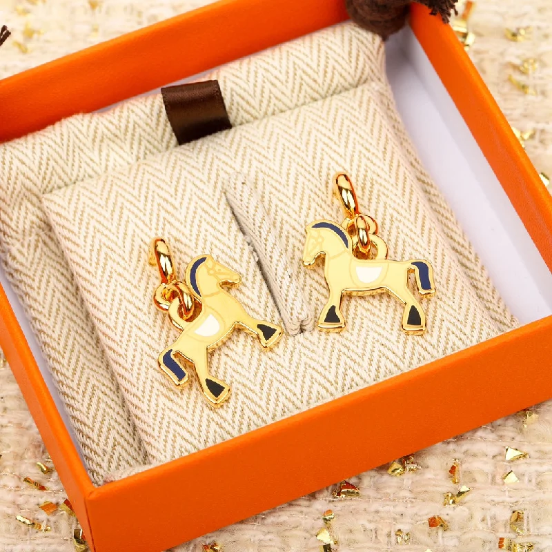 Drop Earrings for Bridesmaids Look -H  Gold enamel drip oil earrings EHA272