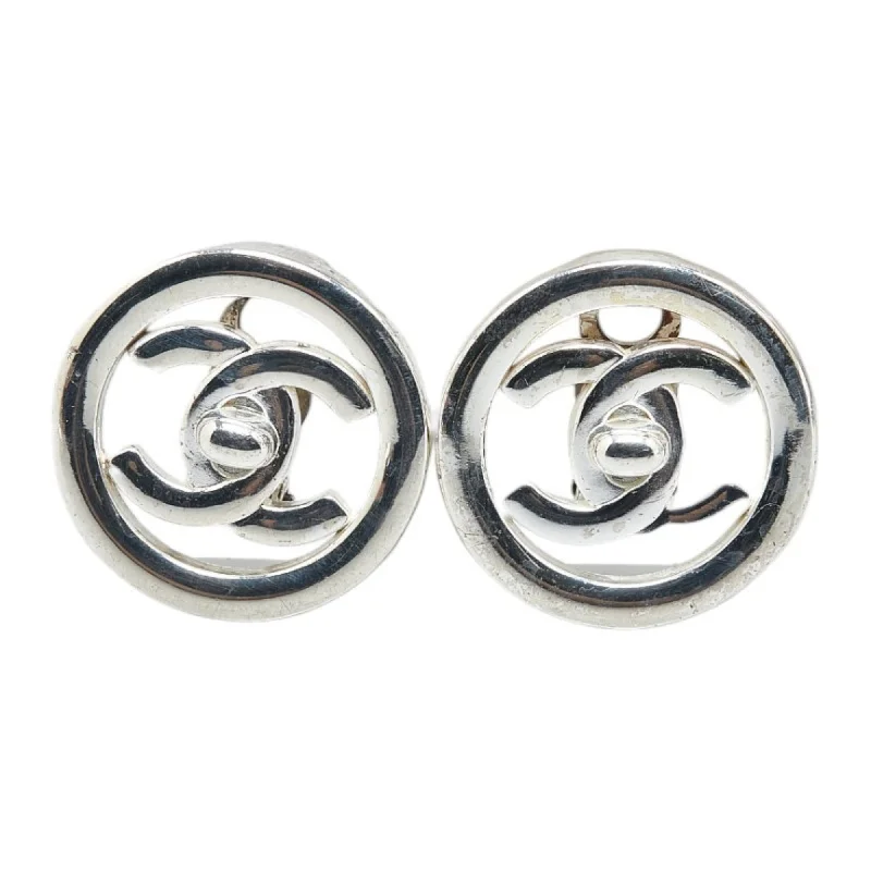 Drop Earrings with Vine Designs -Chanel  Metal Clip Earrings (Pre-Owned)