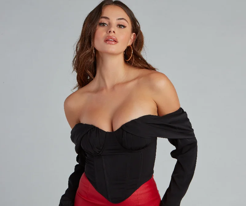 Necklaces and pendants with geometric pendants for a clean, contemporary design-Love Story Satin Corset Top