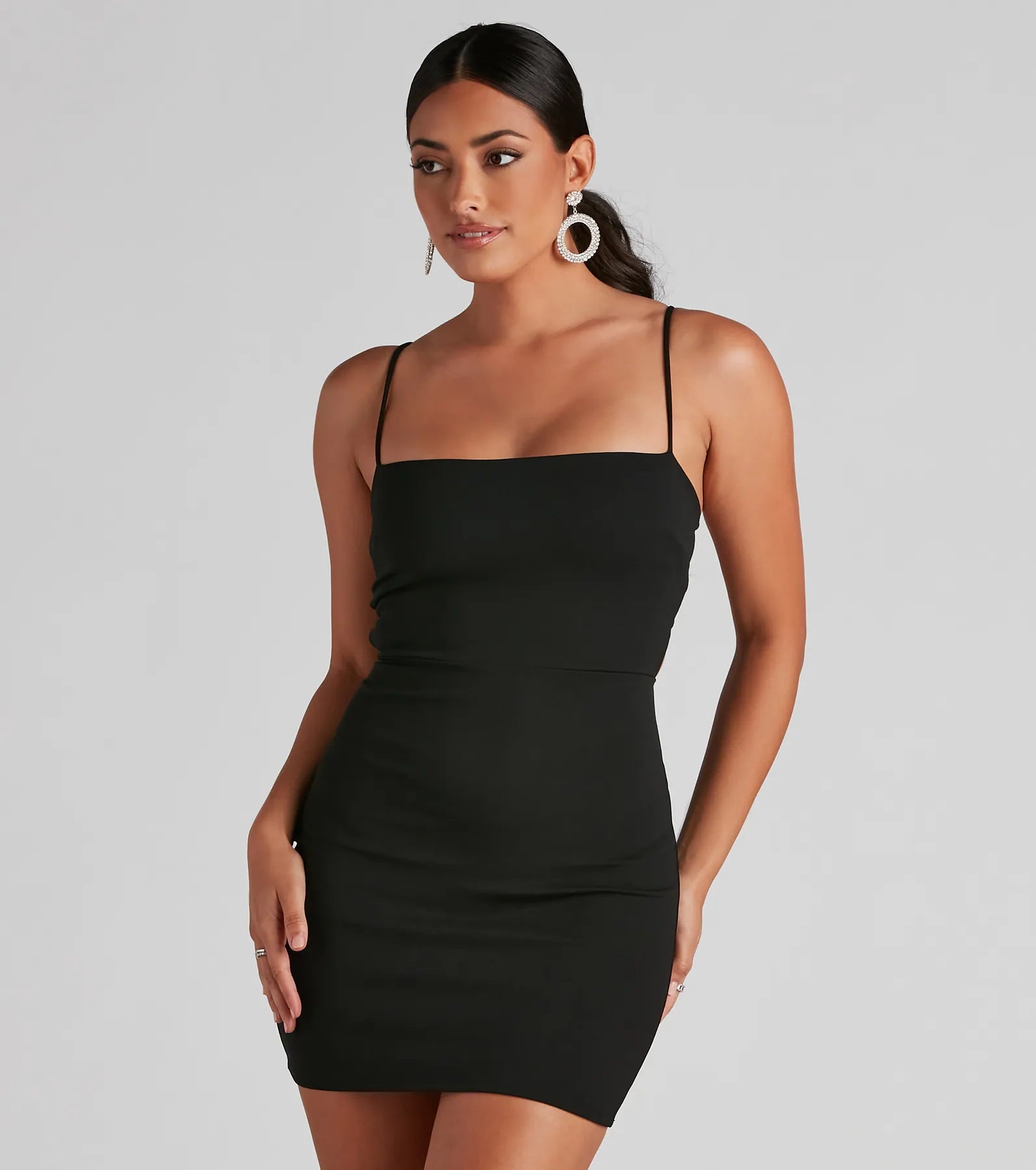 Casual Dresses for Everyday -Made My Mark Crepe Mini Dress