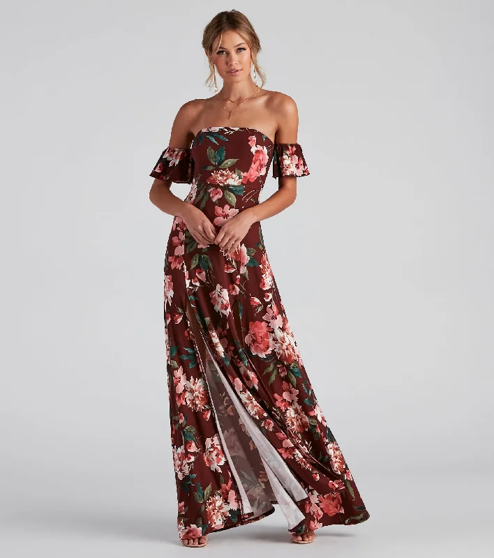 Modern Dresses for Trendy -Total Beauty Floral Maxi Dress